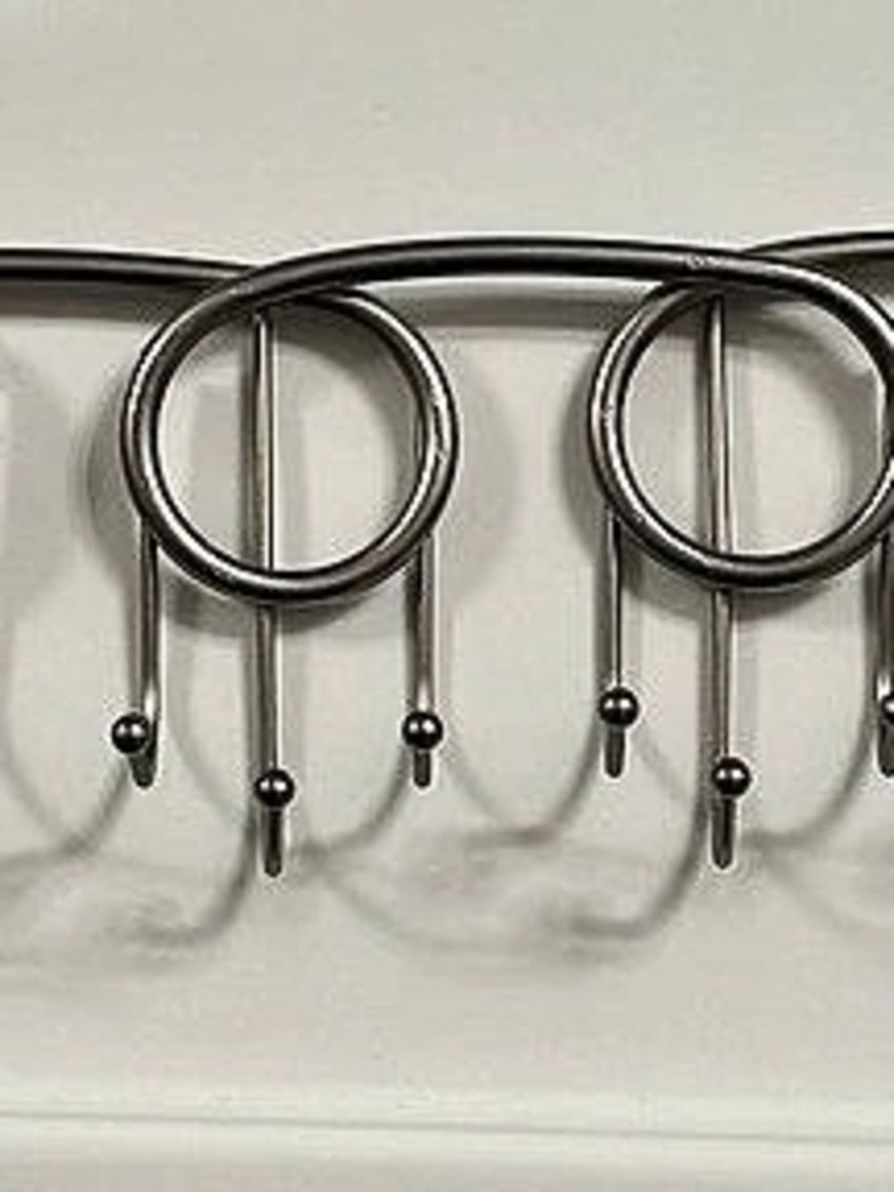 Brushed Nickel 24 Hook Scarf Belt Purse Wall Rack